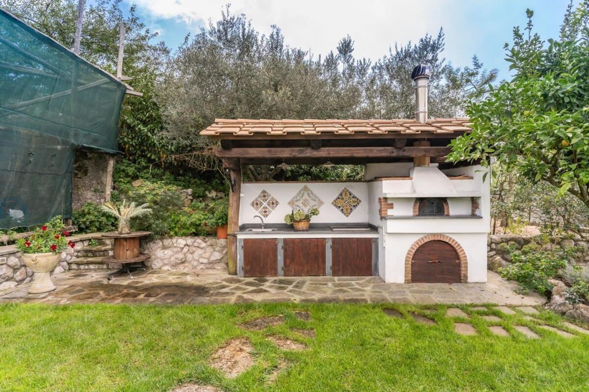 Villa Mimosa Rustic Elegance Views & Pool ماسّا لوبْرينسِ المظهر الخارجي الصورة